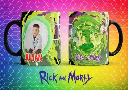 vectores plantilas RICK Y MORTY,CARICATURA,NIñO,SERIE,MARCO,